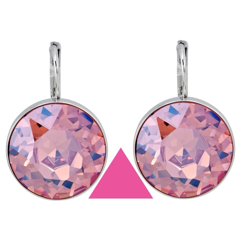 RARE FIND, LARGE, Authentic Swarovski Bella Drop Earrings, Light Pink. BNIB. - Picture 8 of 12